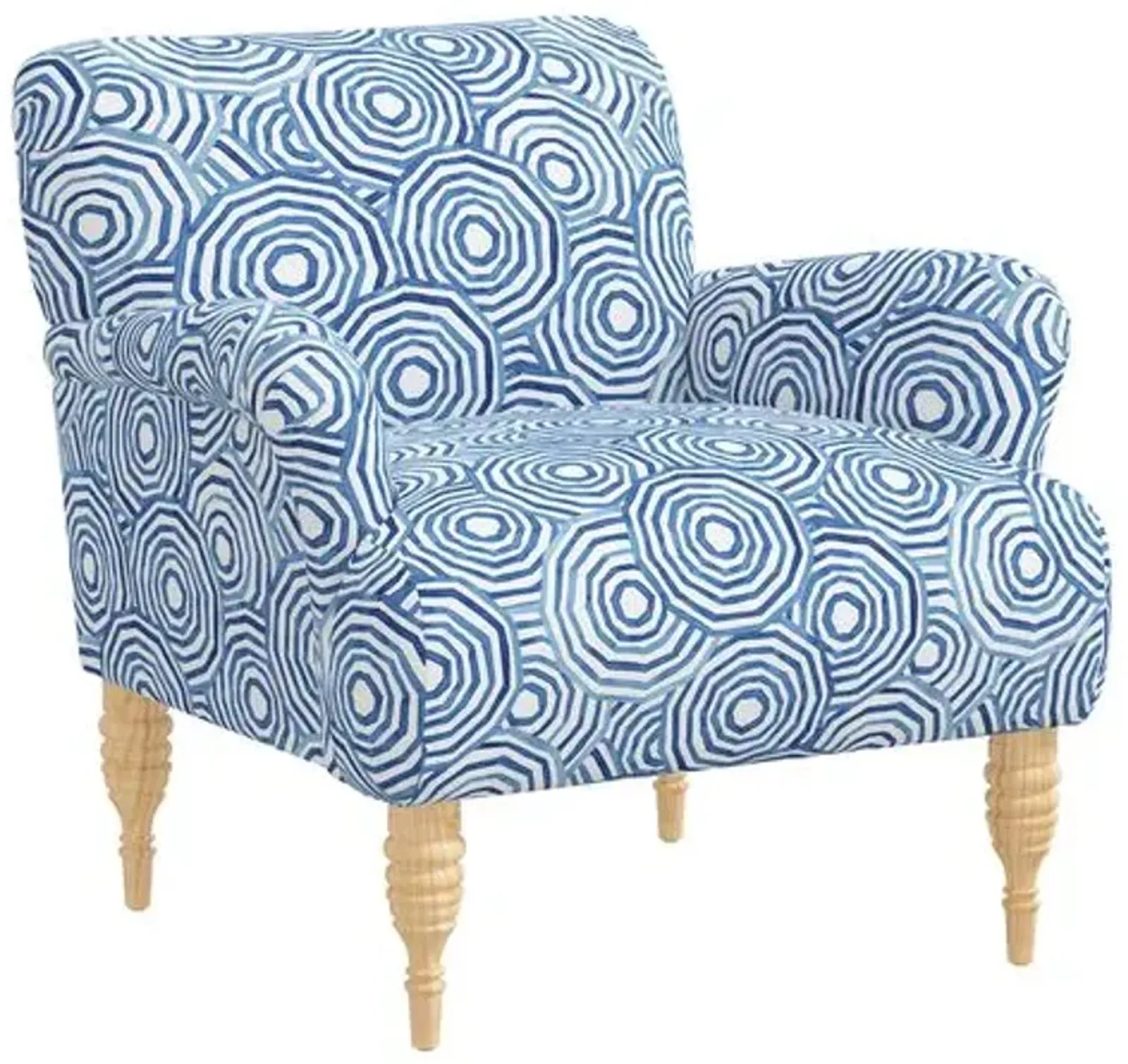 Norwood Chair - The Umbrella Swirl - Blue