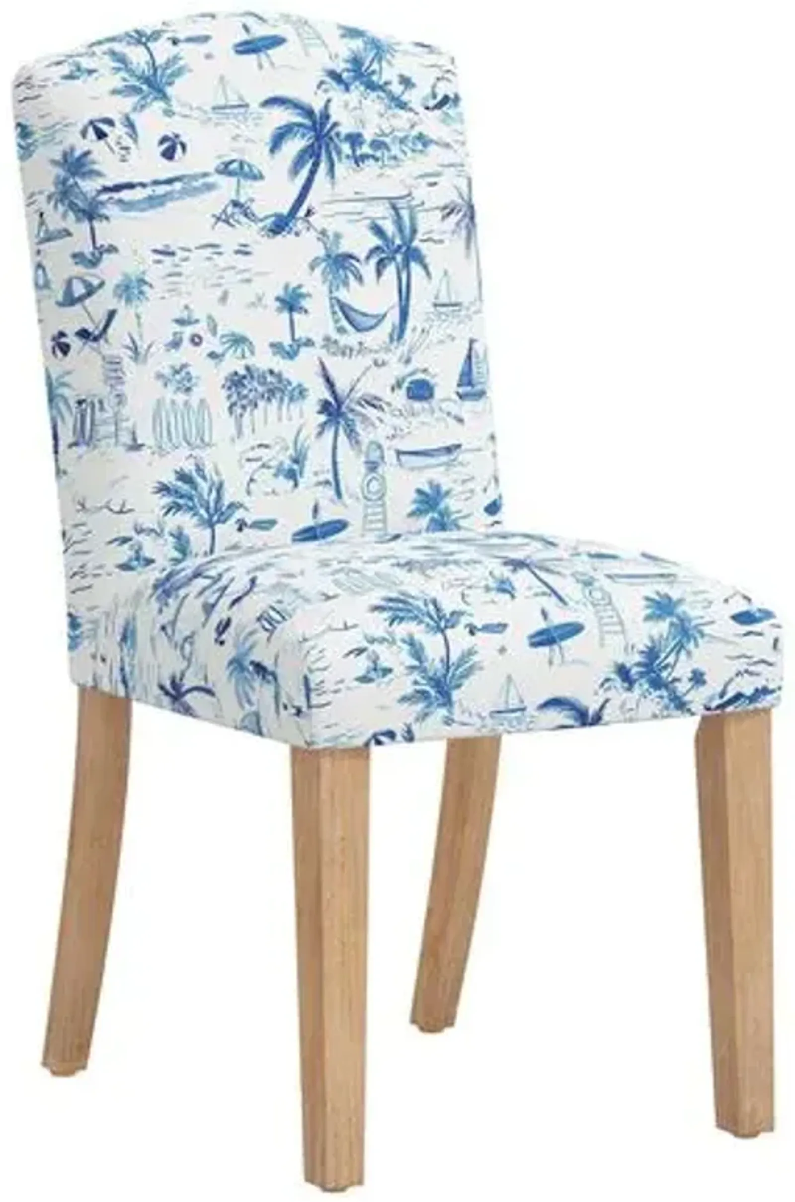 Cami Dining Chair - The Beach Toile - Blue