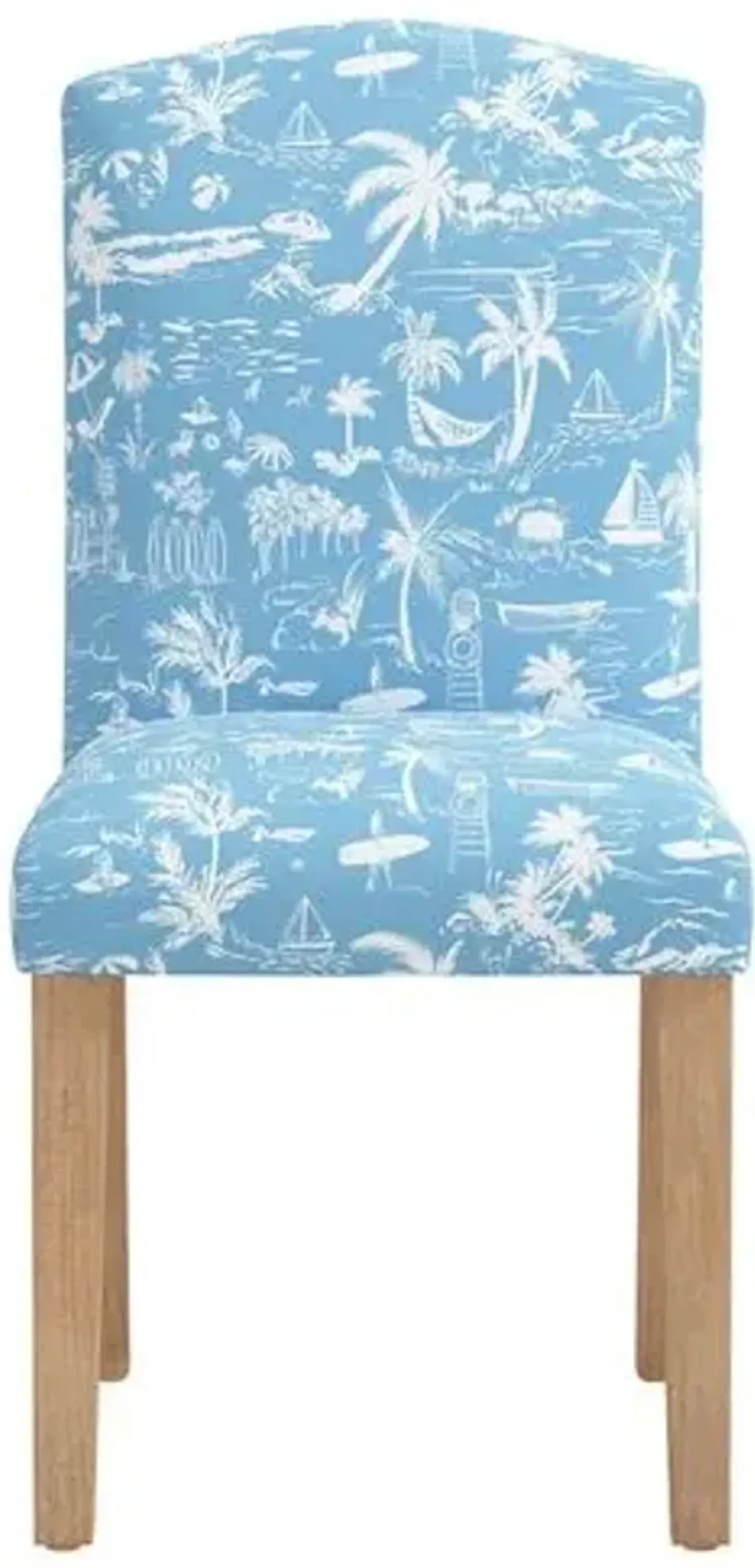 Cami Dining Chair - The Beach Toile - Blue