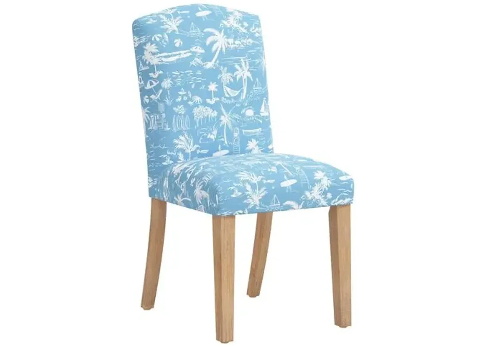 Cami Dining Chair - The Beach Toile - Blue