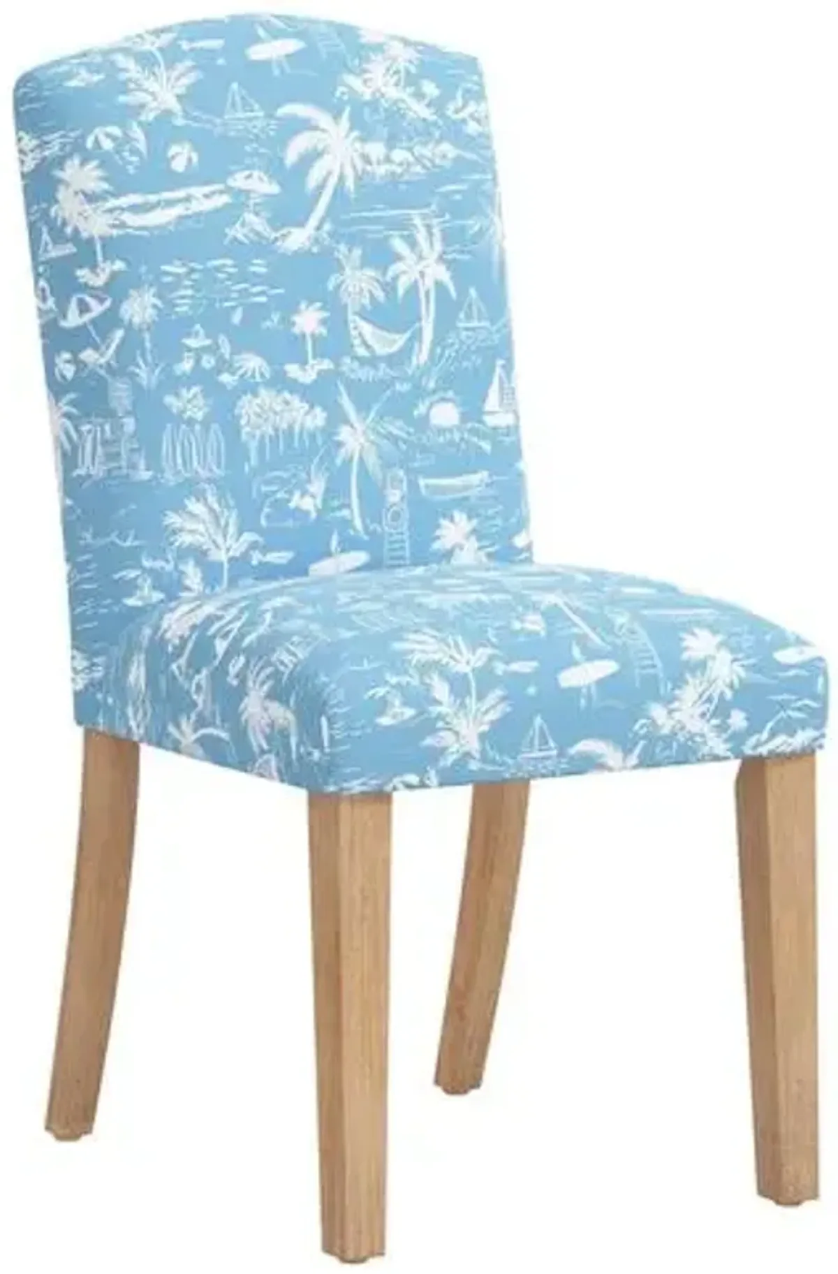 Cami Dining Chair - The Beach Toile - Blue