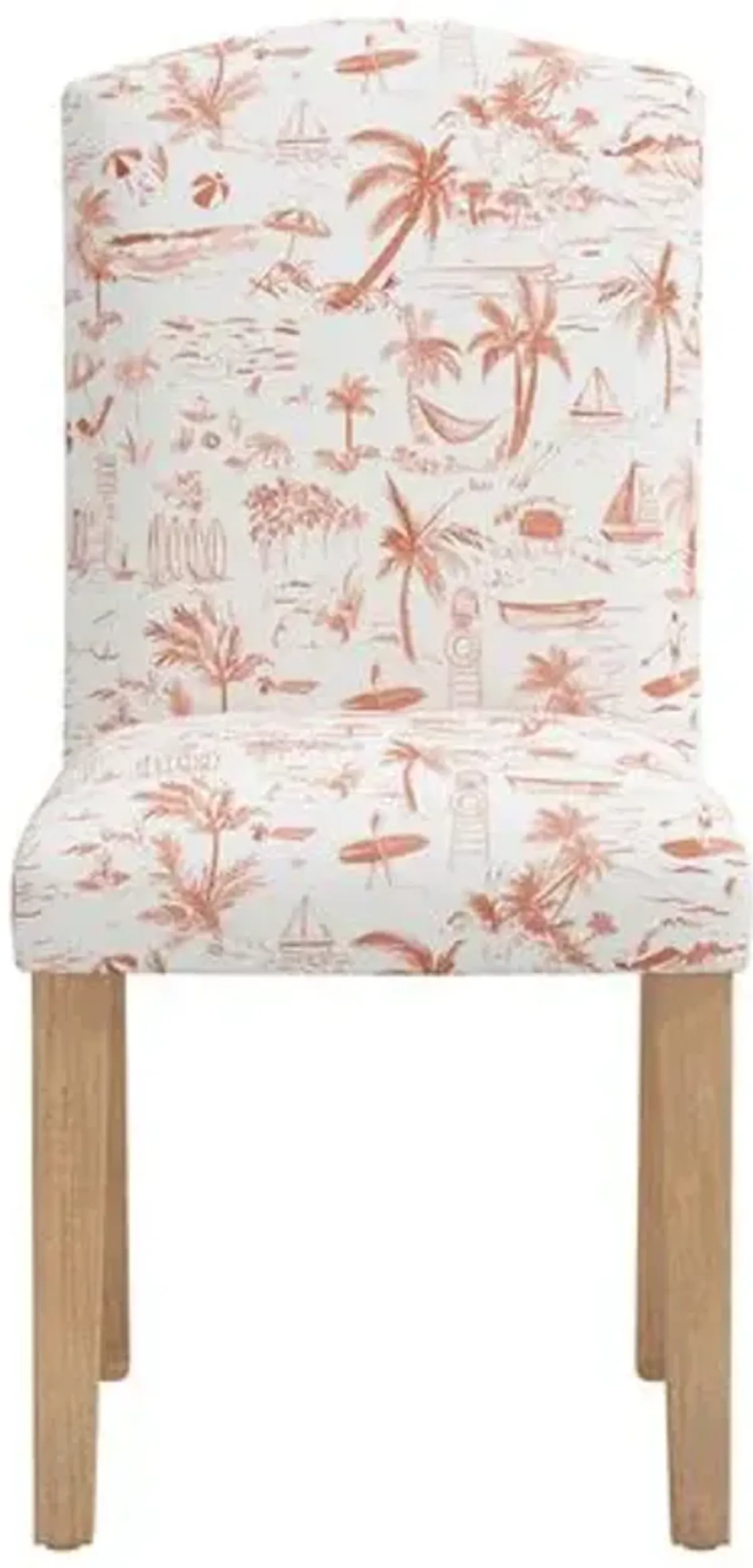 Cami Dining Chair - The Beach Toile - Orange