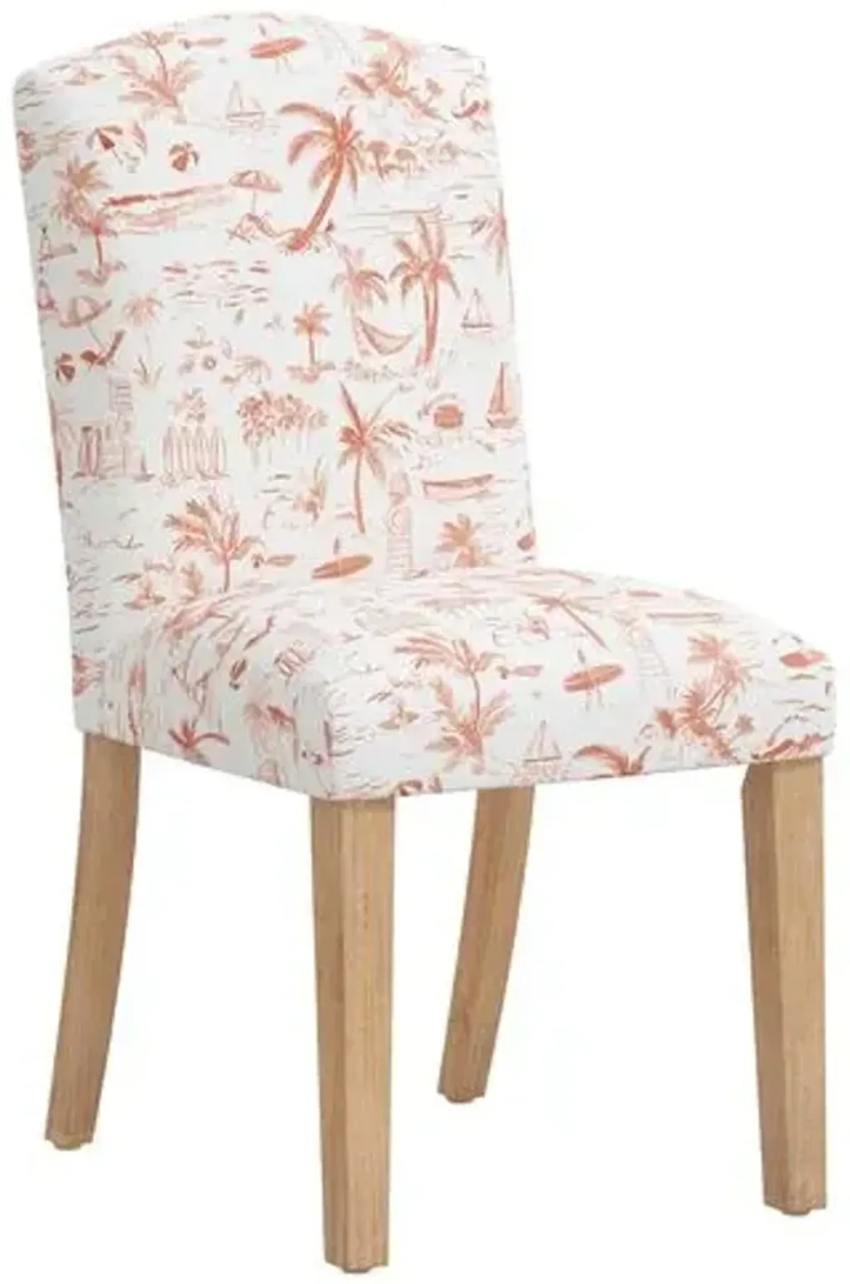 Cami Dining Chair - The Beach Toile - Orange