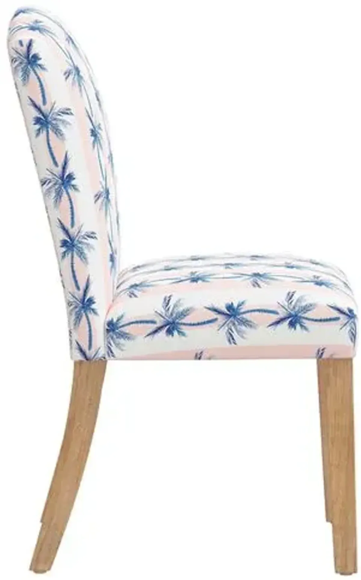 Cami Dining Chair - The Cabana Stripe Palms - Pink