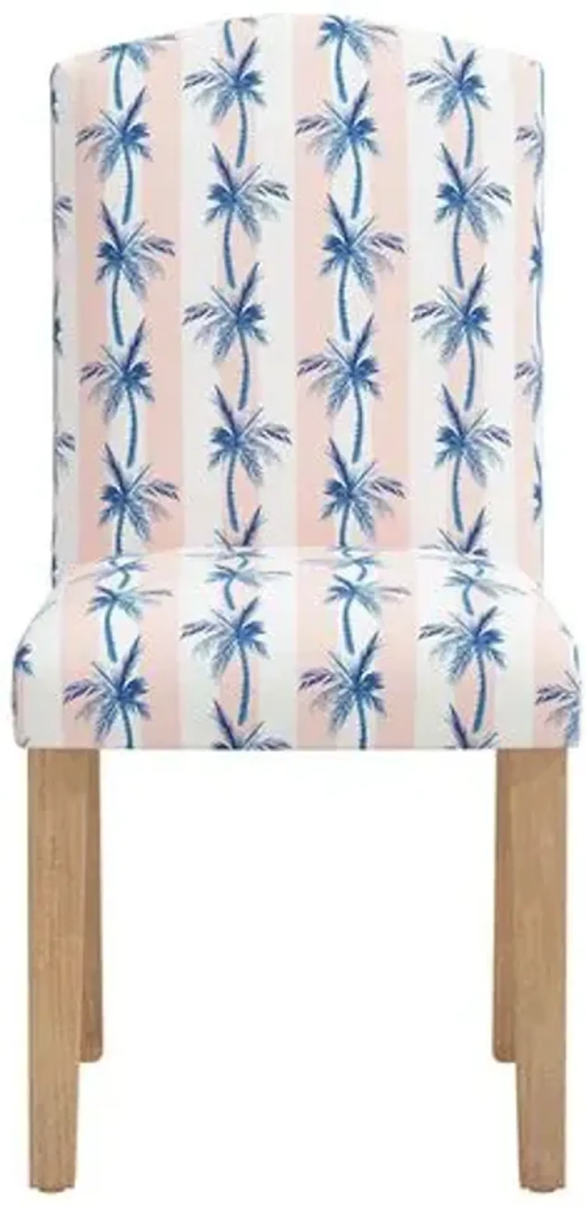 Cami Dining Chair - The Cabana Stripe Palms - Pink