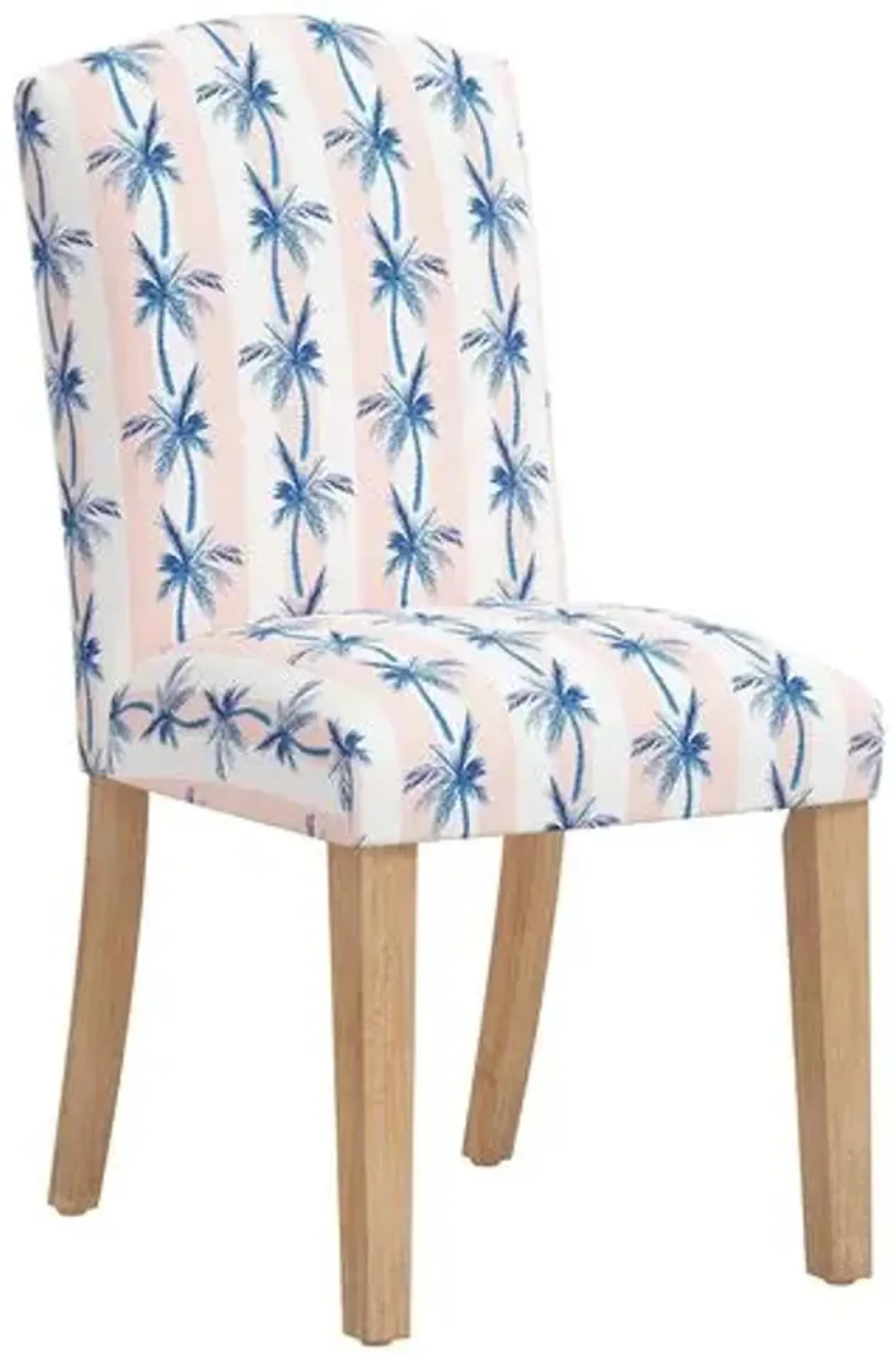 Cami Dining Chair - The Cabana Stripe Palms - Pink