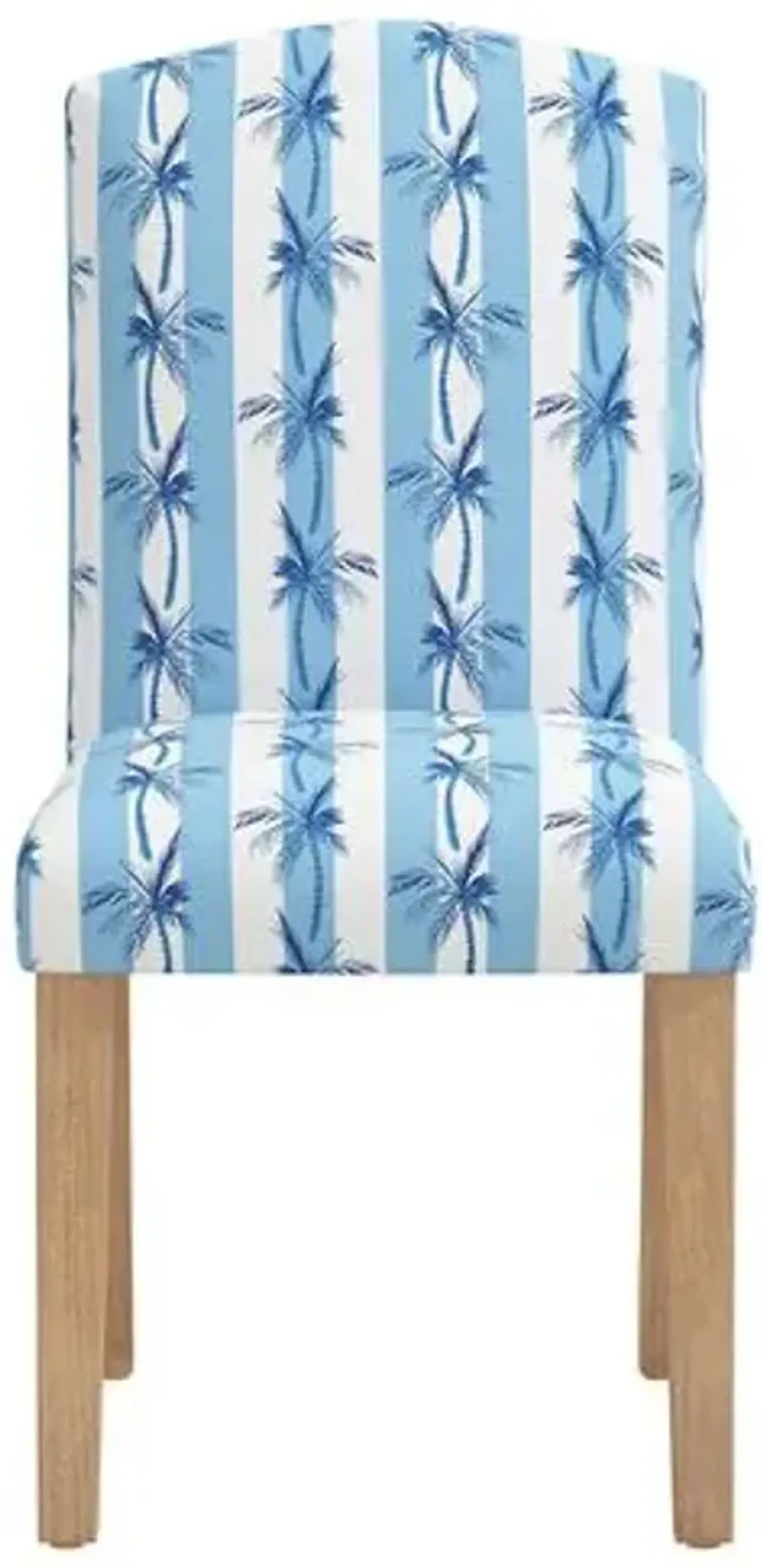 Cami Dining Chair - The Cabana Stripe Palms - Blue