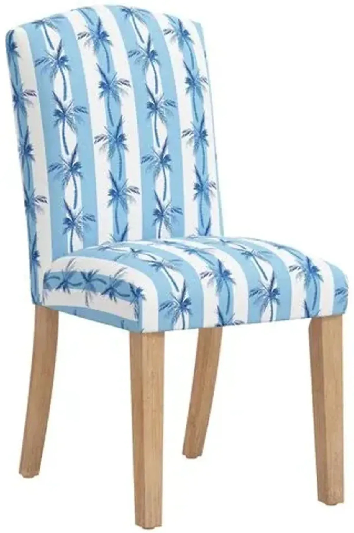 Cami Dining Chair - The Cabana Stripe Palms - Blue