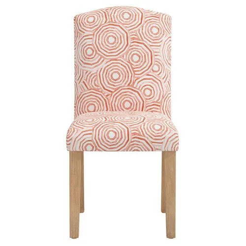 Cami Dining Chair - The Umbrella Swirl - Orange