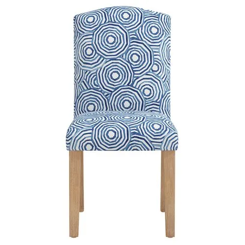 Cami Dining Chair - The Umbrella Swirl - Blue