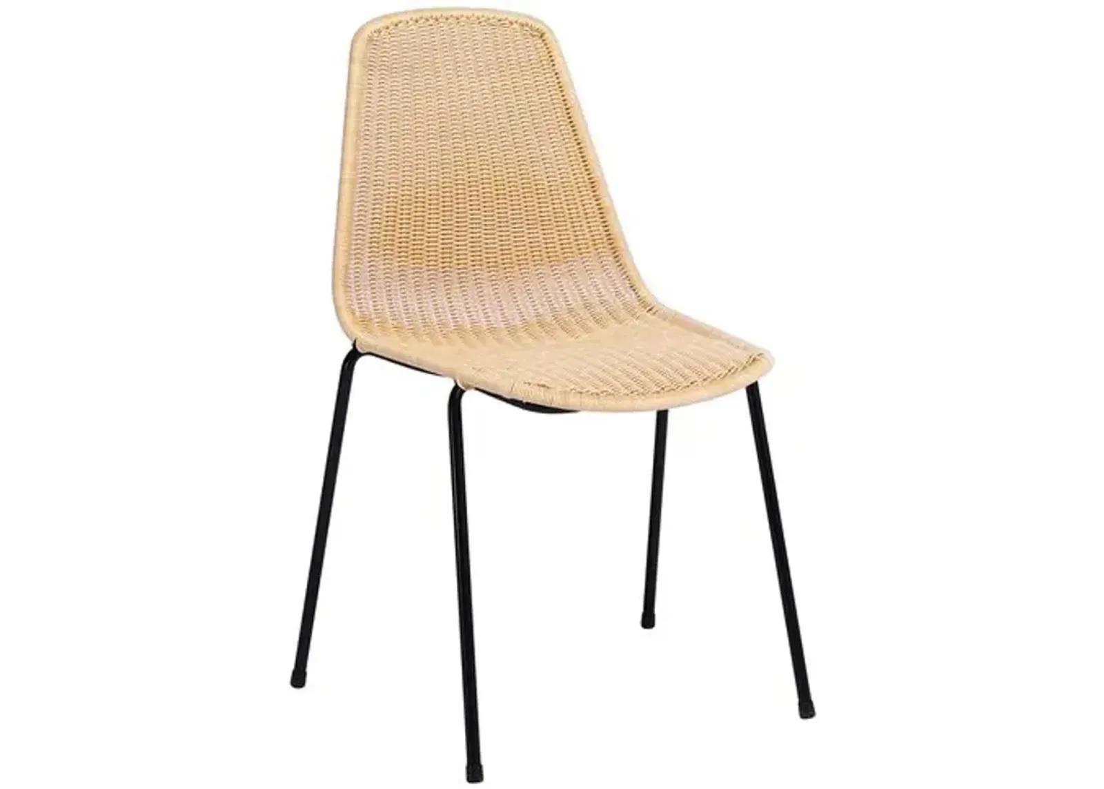 Brooks Rattan Dining Chair - Natural - Beige