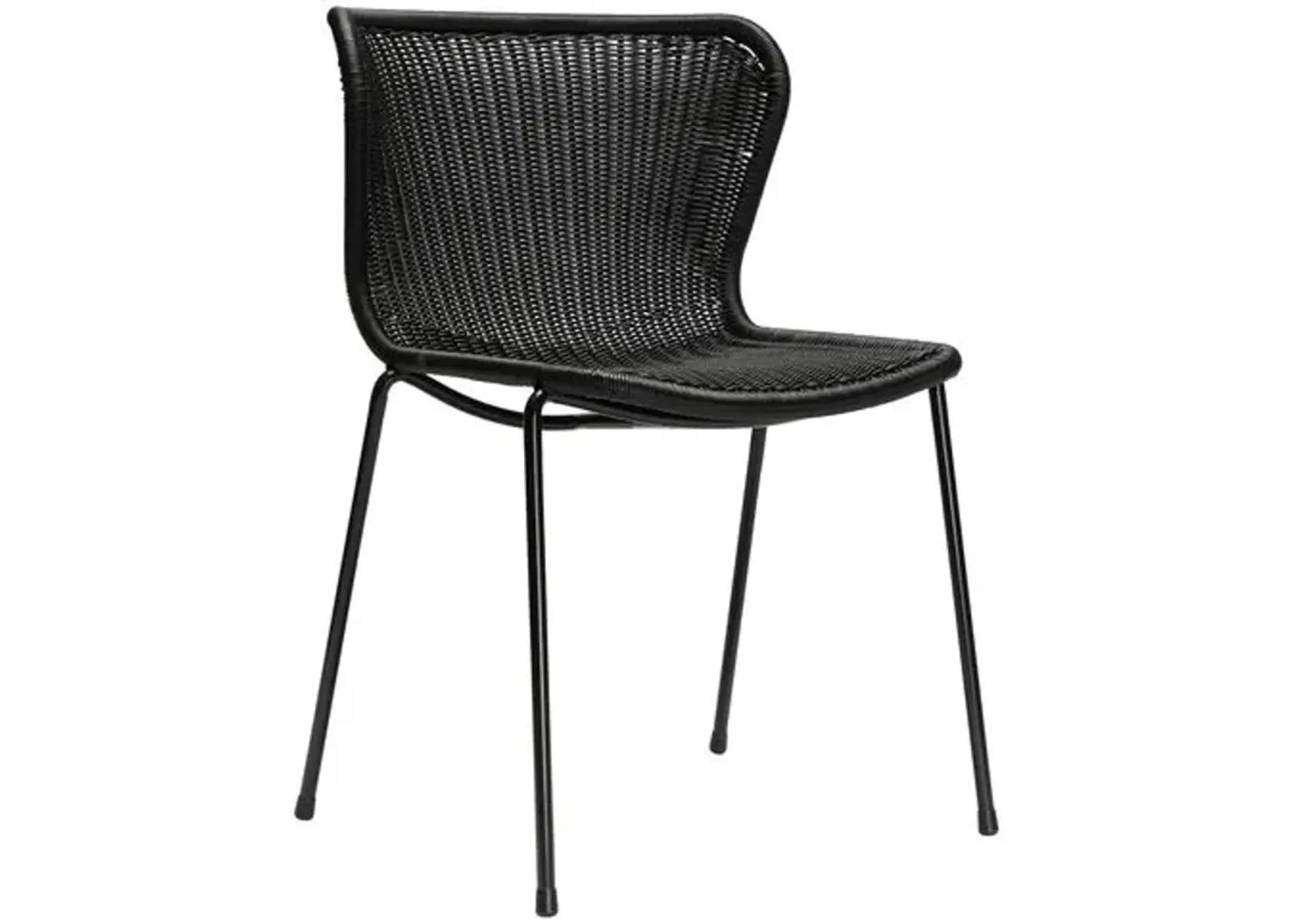 Caden Outdoor Dining Chair - Black