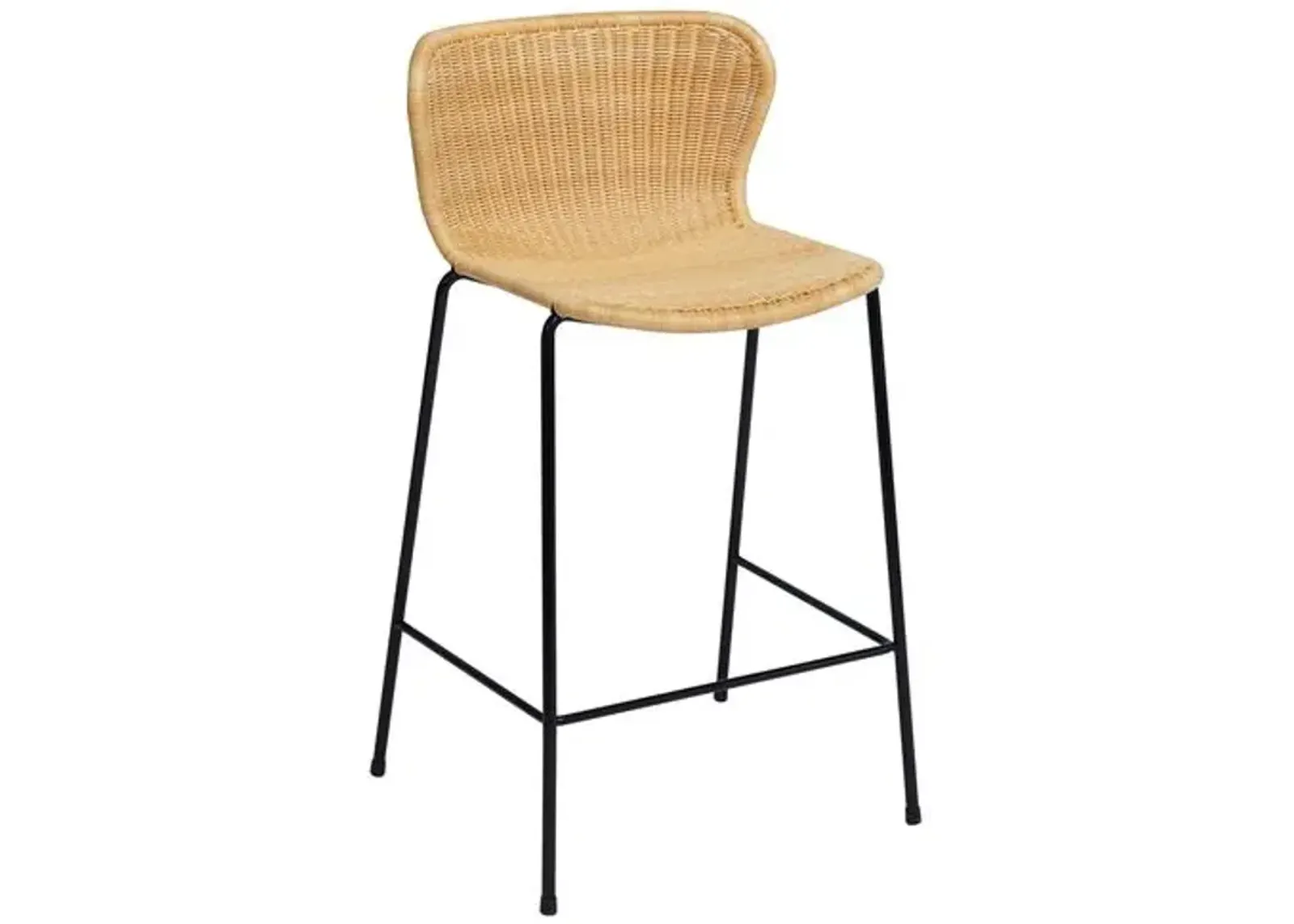 Caden Rattan Counter Stool - Natural