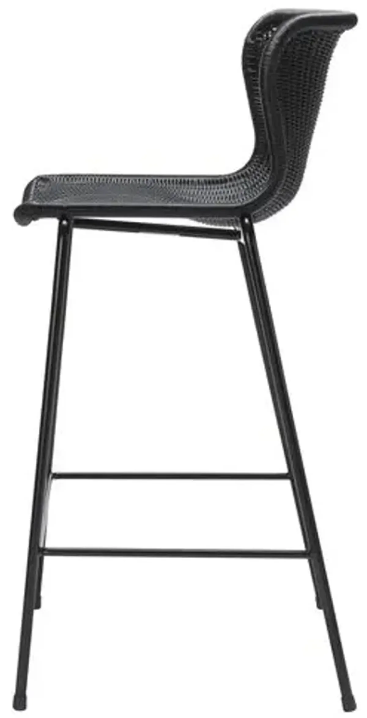 Caden Outdoor Counter Stool - Black