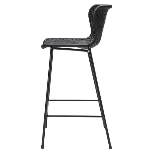 Caden Outdoor Counter Stool - Black