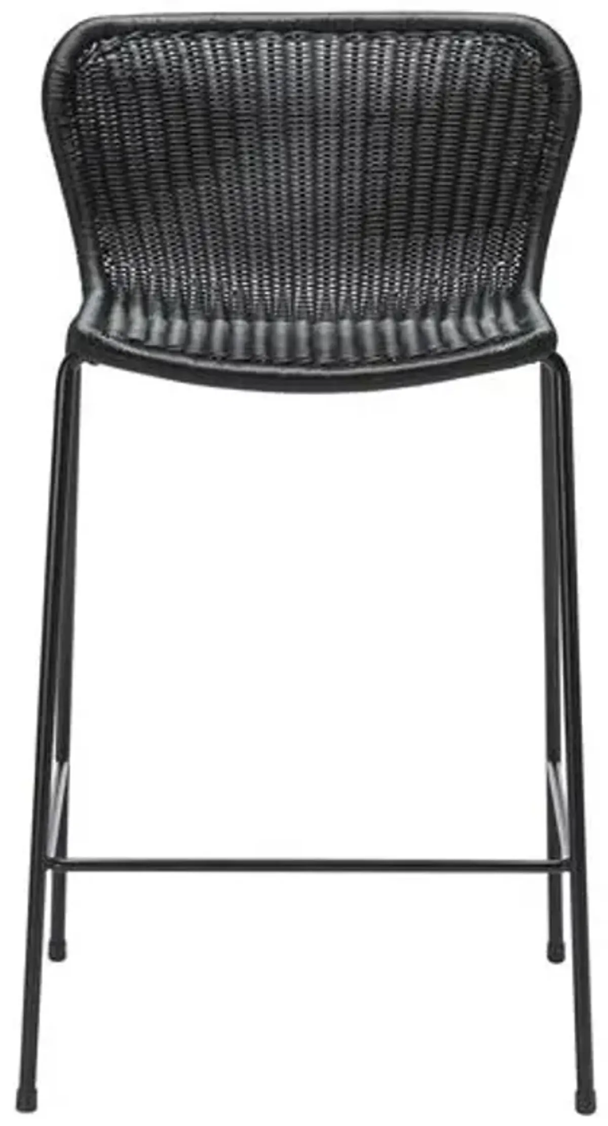 Caden Outdoor Counter Stool - Black