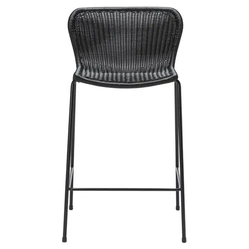 Caden Outdoor Counter Stool - Black