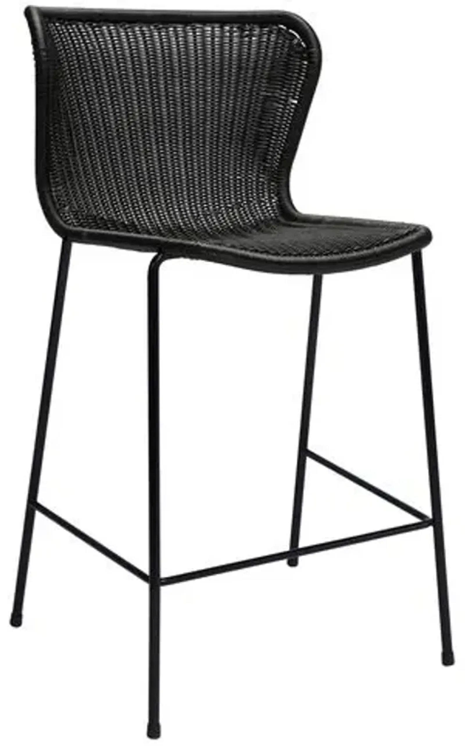 Caden Outdoor Counter Stool - Black