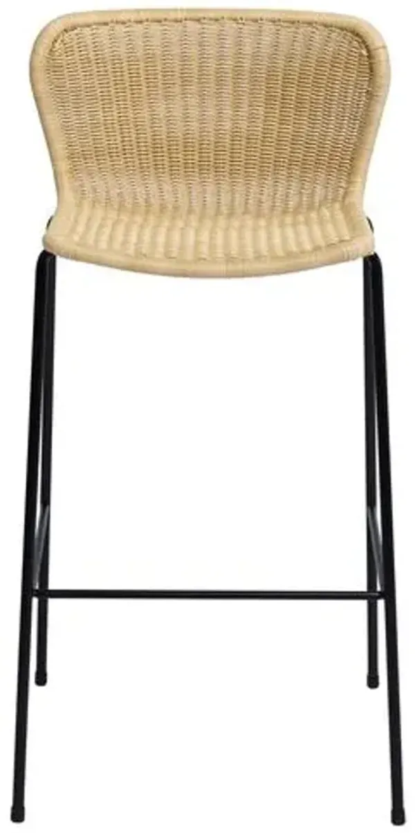 Caden Outdoor Barstool - Wheat - Beige
