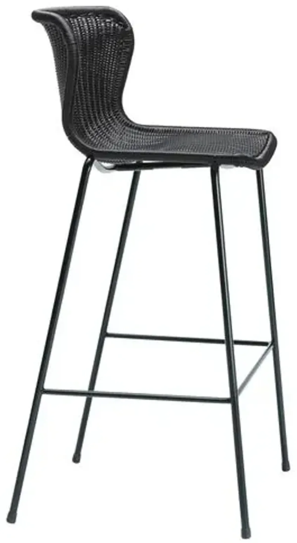 Caden Outdoor Barstool - Black