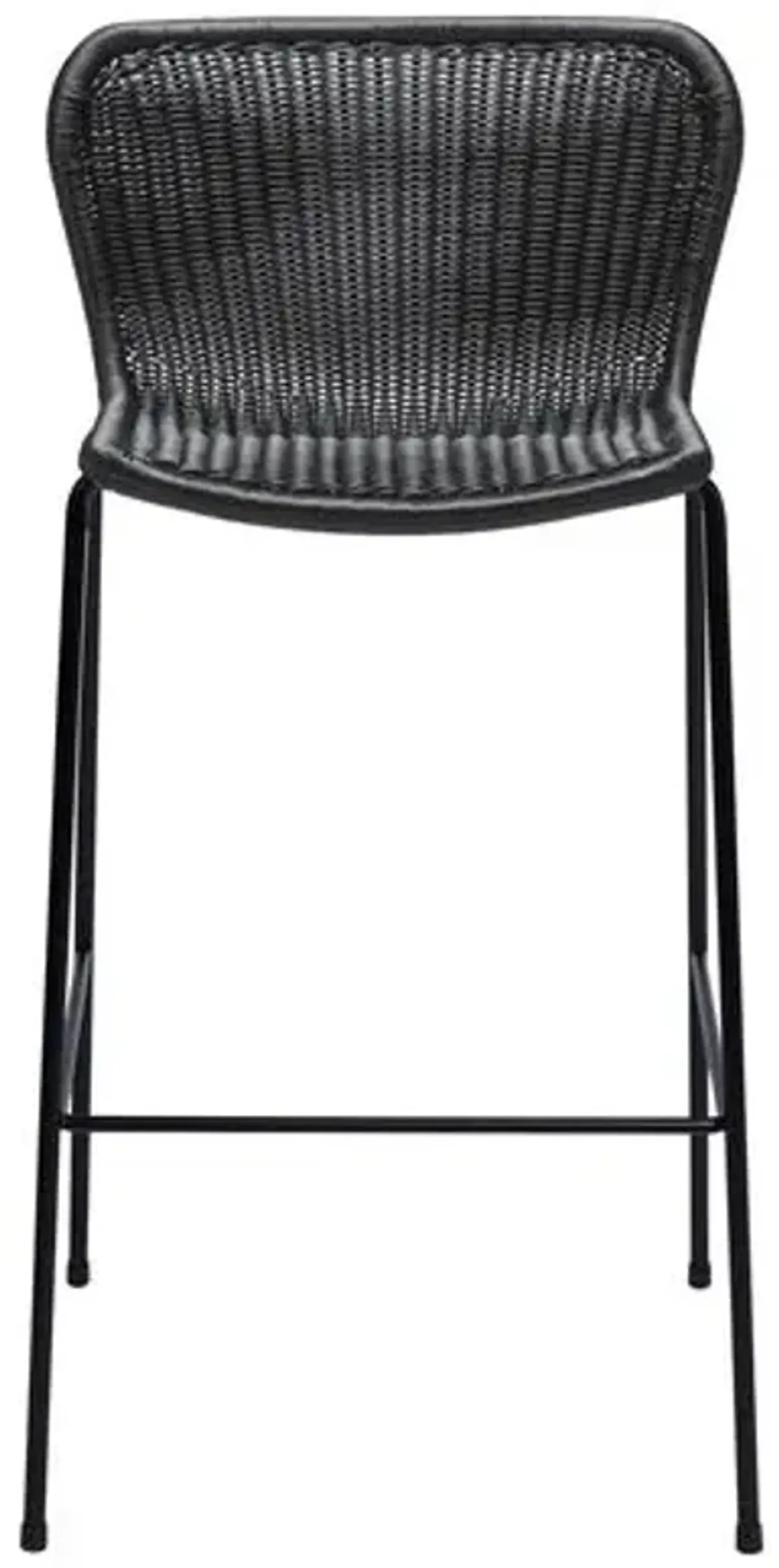 Caden Outdoor Barstool - Black