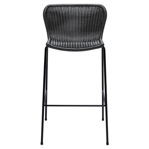 Caden Outdoor Barstool - Black