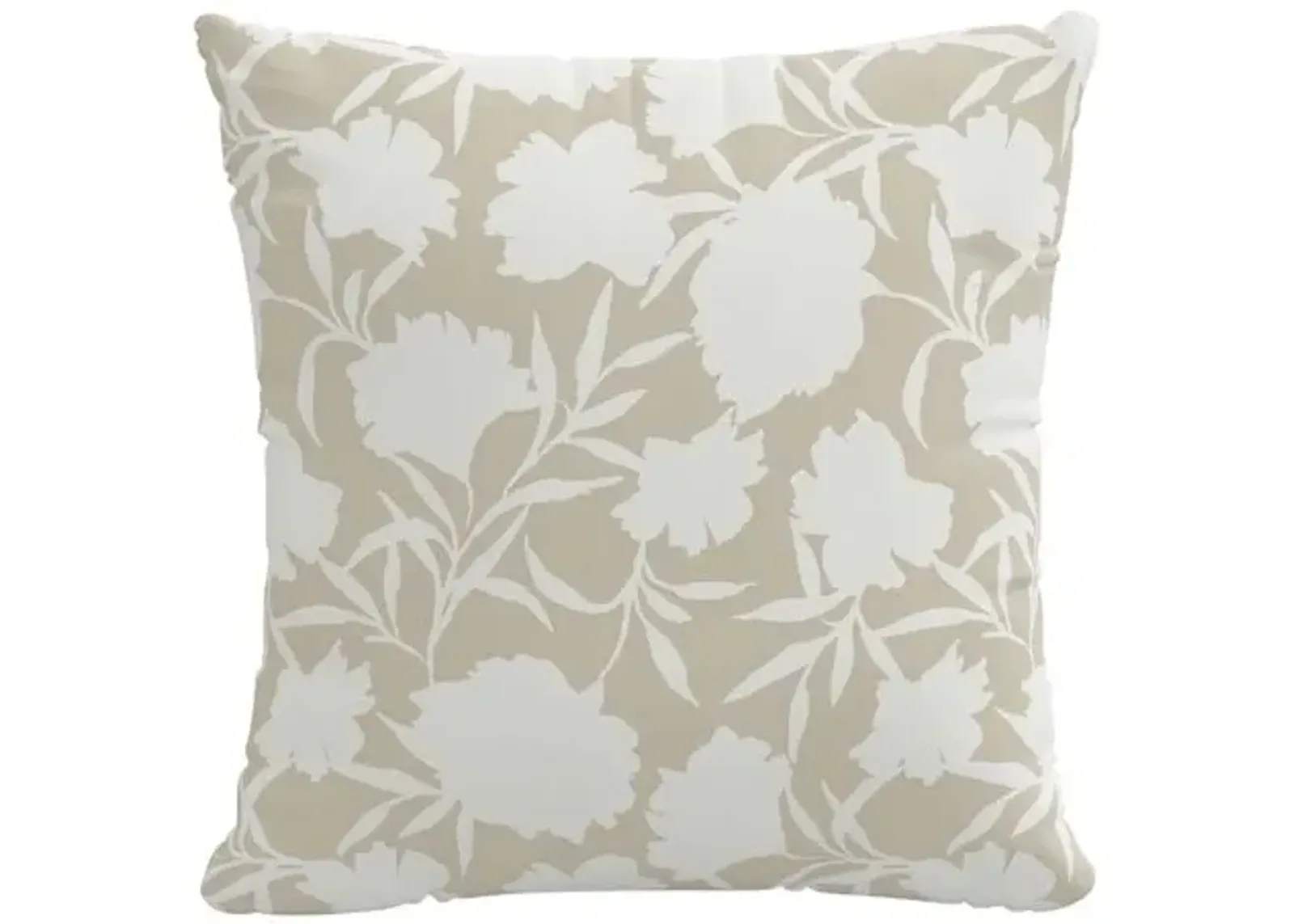 Garden Floral Outdoor Pillow - Handcrafted