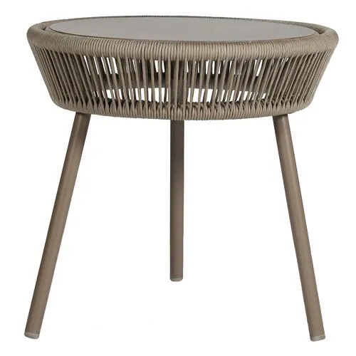 Loop Outdoor Side Table - Taupe - Vincent Sheppard - Brown