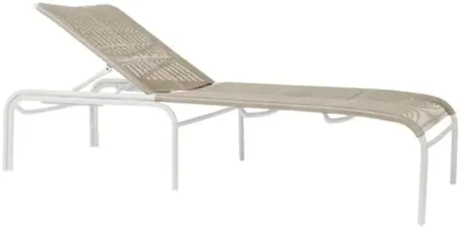 Loop Outdoor Chaise Lounge - Beige/White - Vincent Sheppard - Comfortable, Sturdy, Stylish