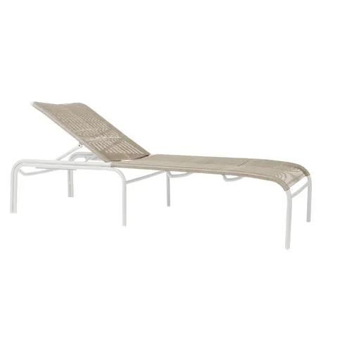 Loop Outdoor Chaise Lounge - Beige/White - Vincent Sheppard - Comfortable, Sturdy, Stylish