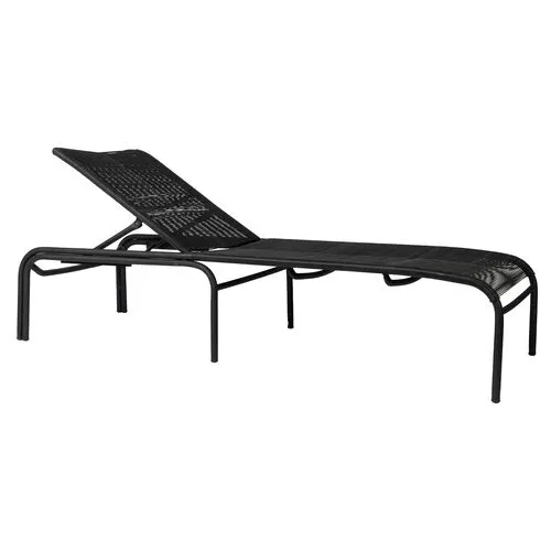 Loop Outdoor Chaise Lounge - Black - Vincent Sheppard - Comfortable, Sturdy, Stylish