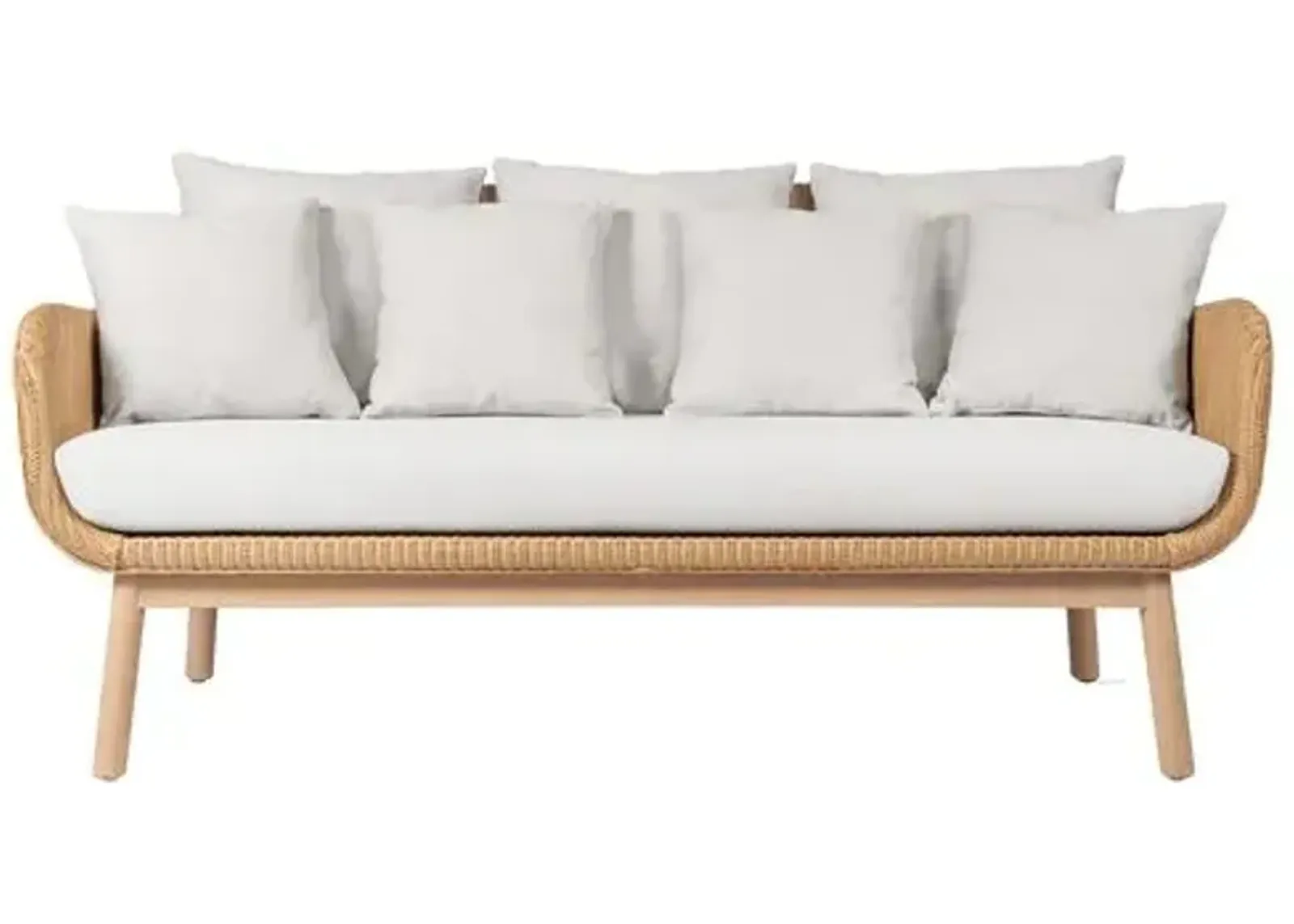 Alex Lounge Sofa - White Wash/Canvas - Vincent Sheppard