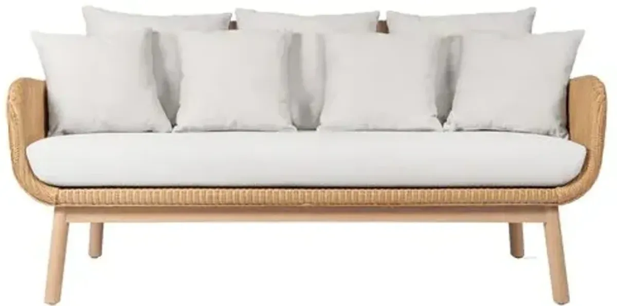 Alex Lounge Sofa - White Wash/Canvas - Vincent Sheppard