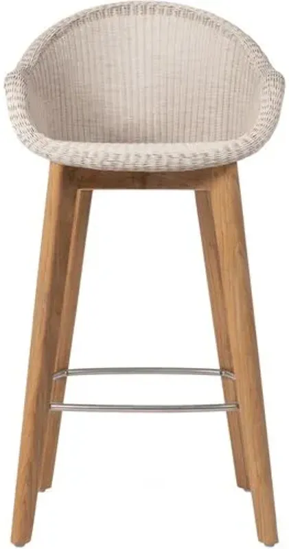 Edgard Outdoor Teak Counter Stool - Old Lace - Vincent Sheppard