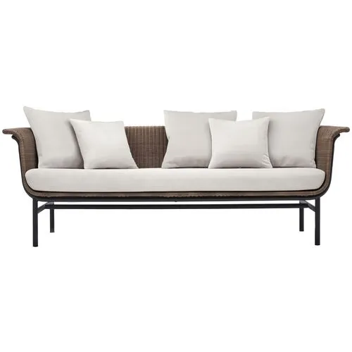 Wicked Outdoor 3-Seater Lounge Sofa - Taupe/Canvas - Vincent Sheppard