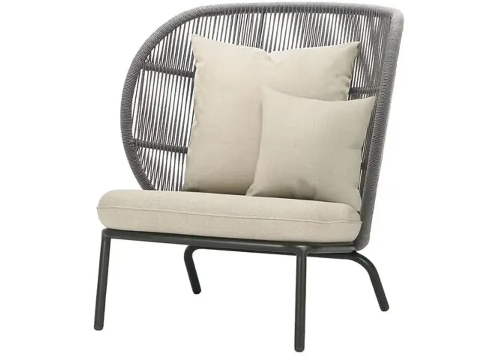 Kodo Outdoor Cocoon Chair - Gray/Almond - Vincent Sheppard - Beige