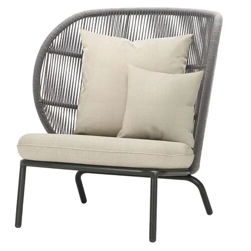 Kodo Outdoor Cocoon Chair - Gray/Almond - Vincent Sheppard - Beige