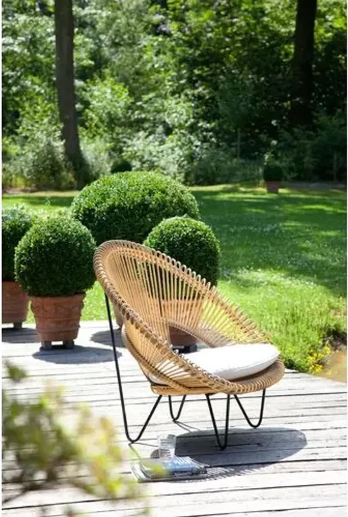 Roy Outdoor Cocoon Chair - Camel/Canvas - Vincent Sheppard - Brown