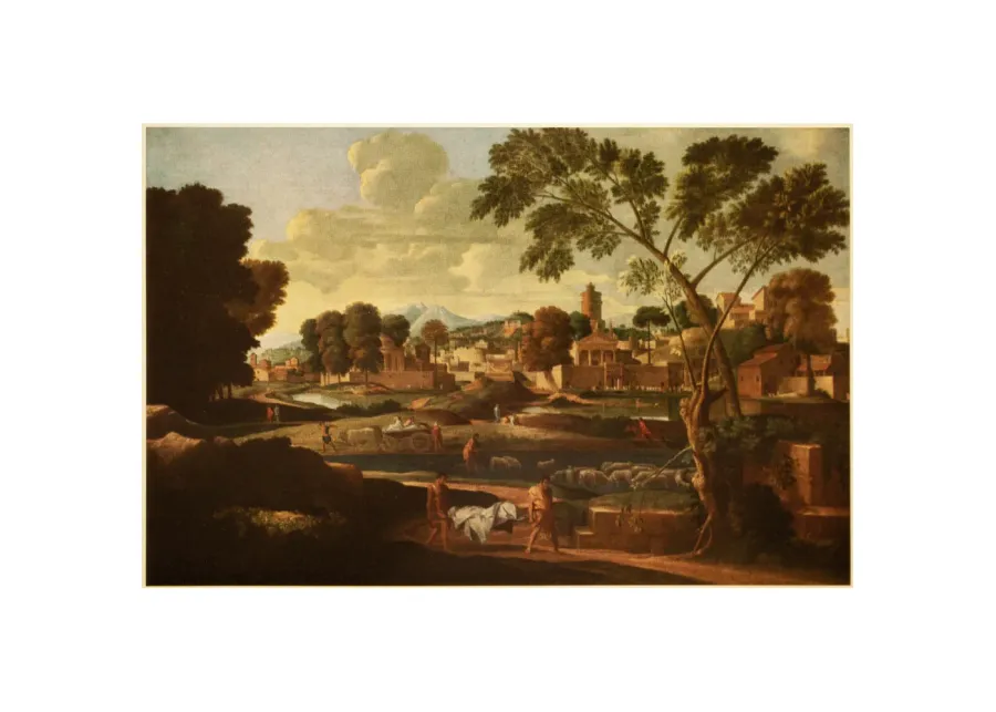 1954 Nicholas Poussin - Landscape - Brown