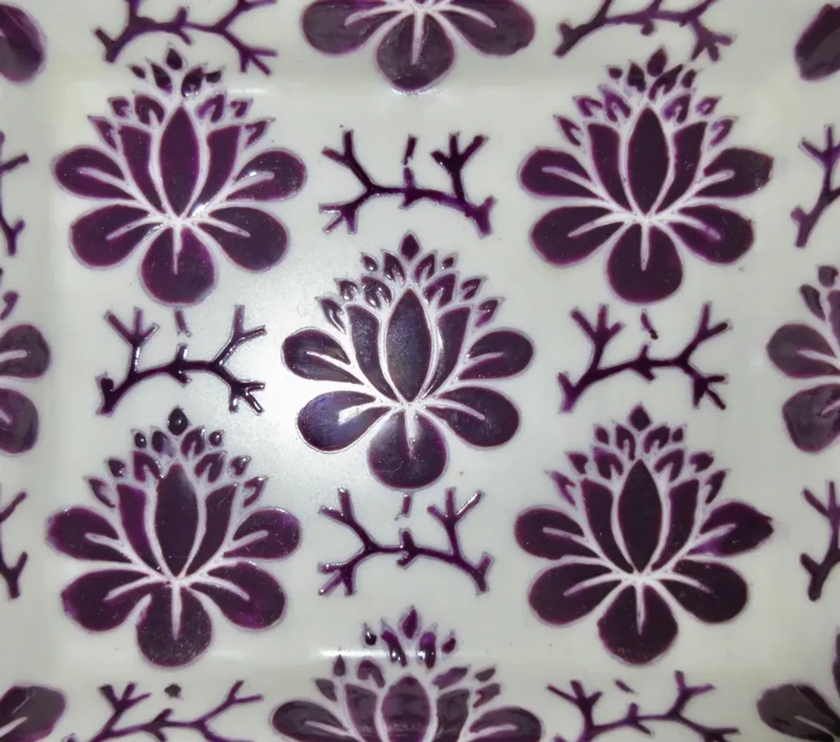 Enameled Porcelain Tray - The Emporium Ltd. - Purple