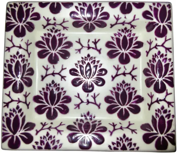 Enameled Porcelain Tray - The Emporium Ltd. - Purple