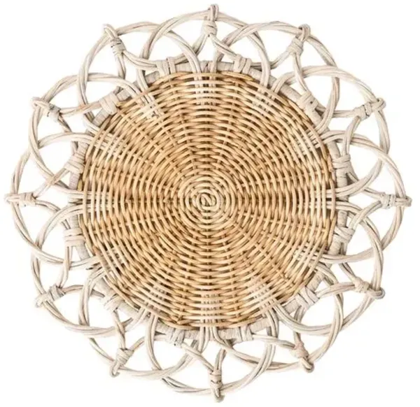 Provence Rattan Place Mat - Whitewash - Juliska