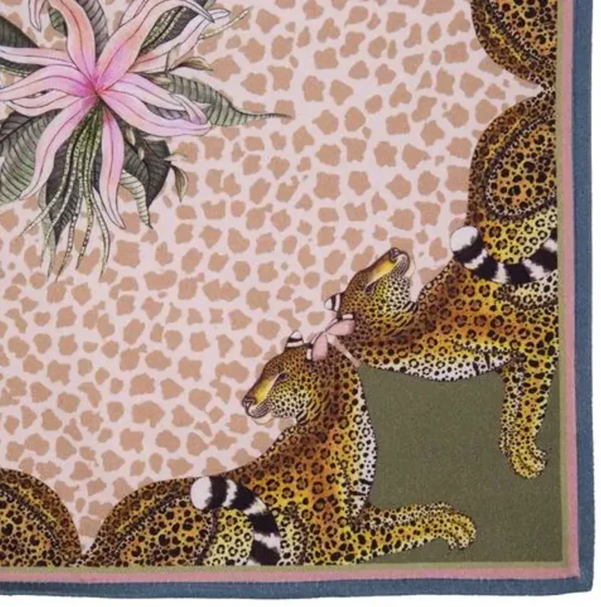 Set of 2 Leopard Lily Stone Napkins - Stone - Ngala Trading Co.