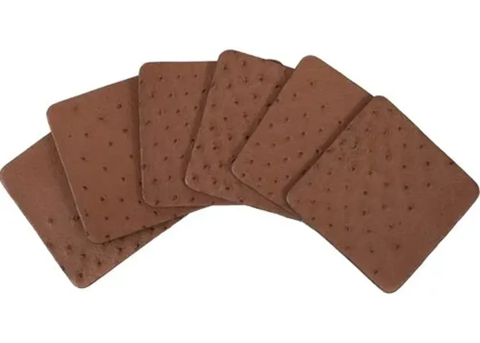 Set of 6 Ostrich Leather Brown Coasters - Brown - Ngala Trading Co.