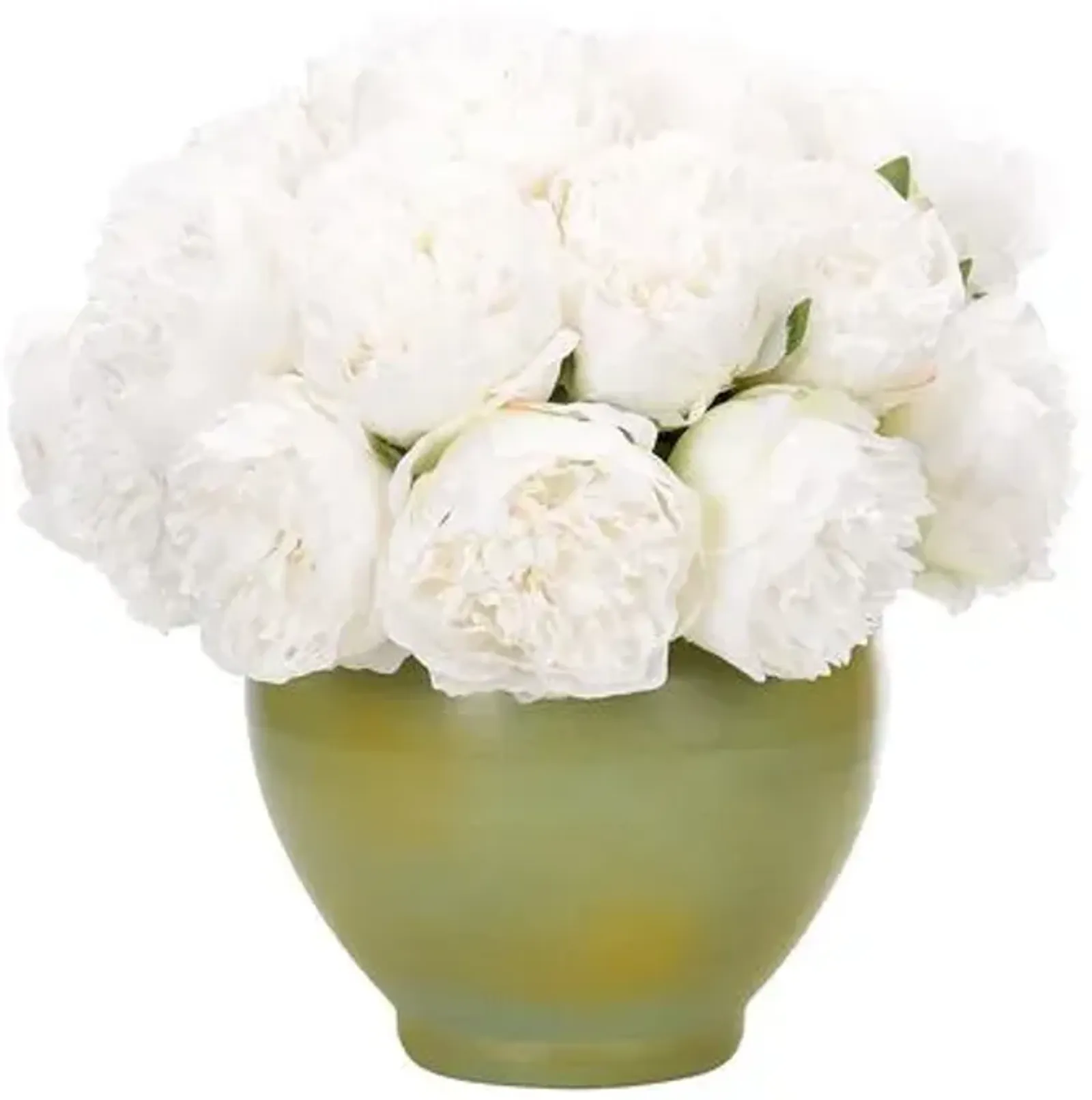 12" White Peony Arrangement - NDI