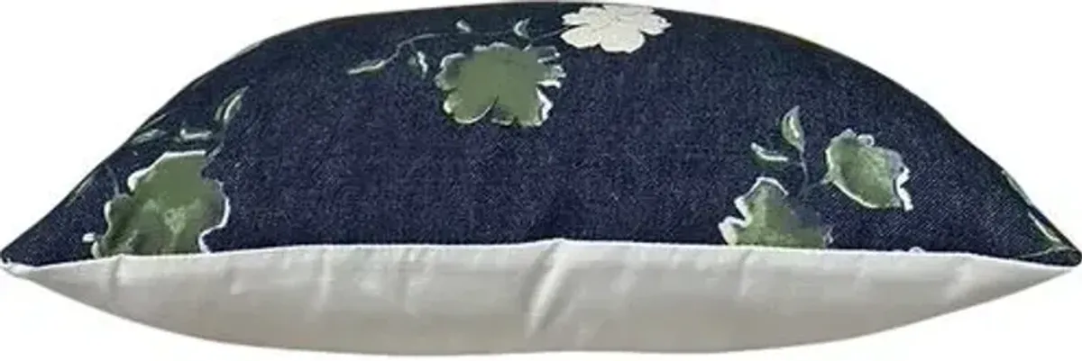 Flora Outdoor 14x20 Lumbar Pillow - Navy - Kim Salmela