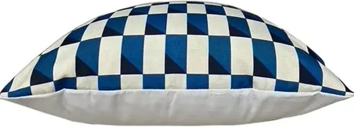 Cadet Outdoor 20x20 Pillow - Indigo/Ivory - Kim Salmela