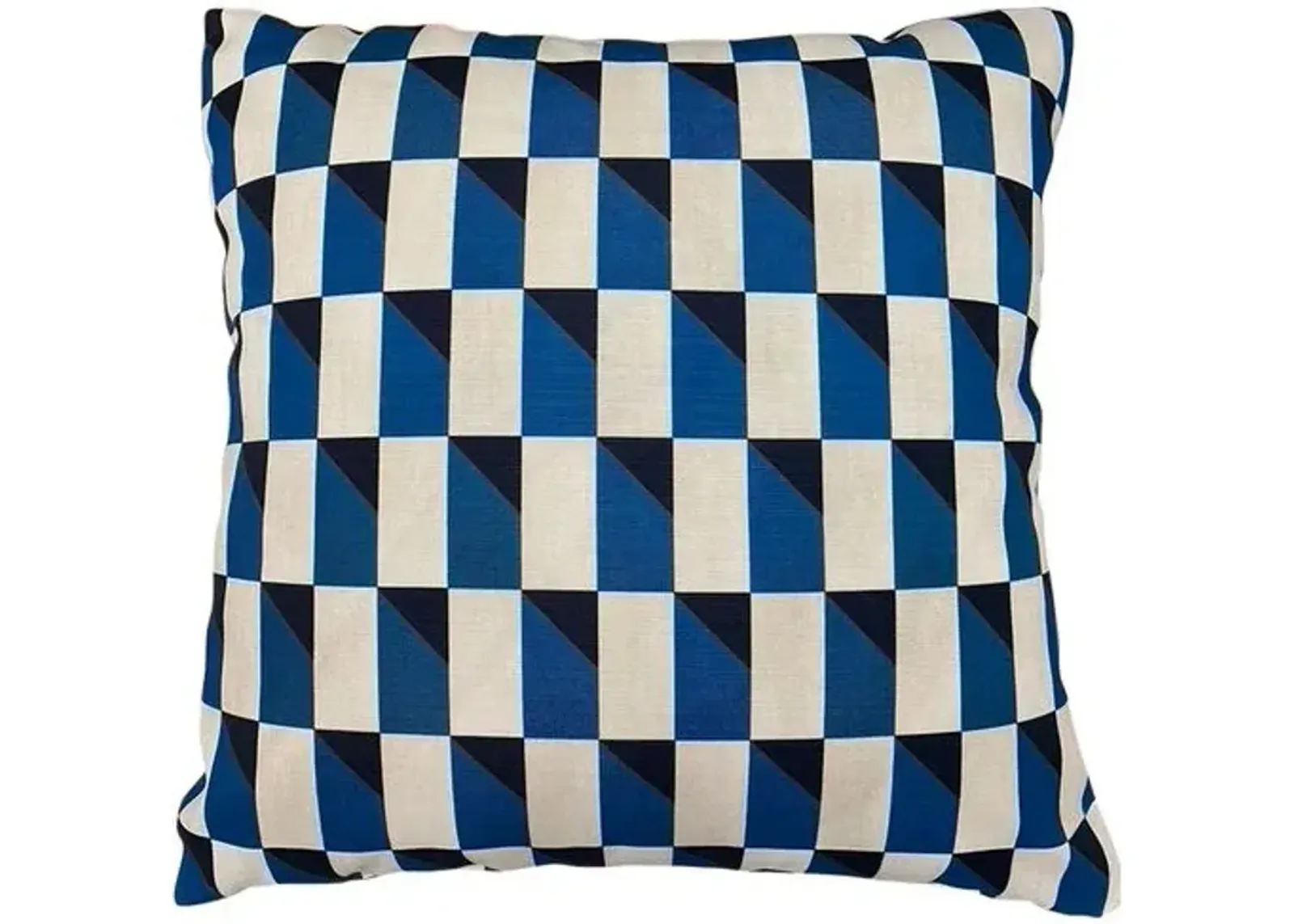 Cadet Outdoor 20x20 Pillow - Indigo/Ivory - Kim Salmela