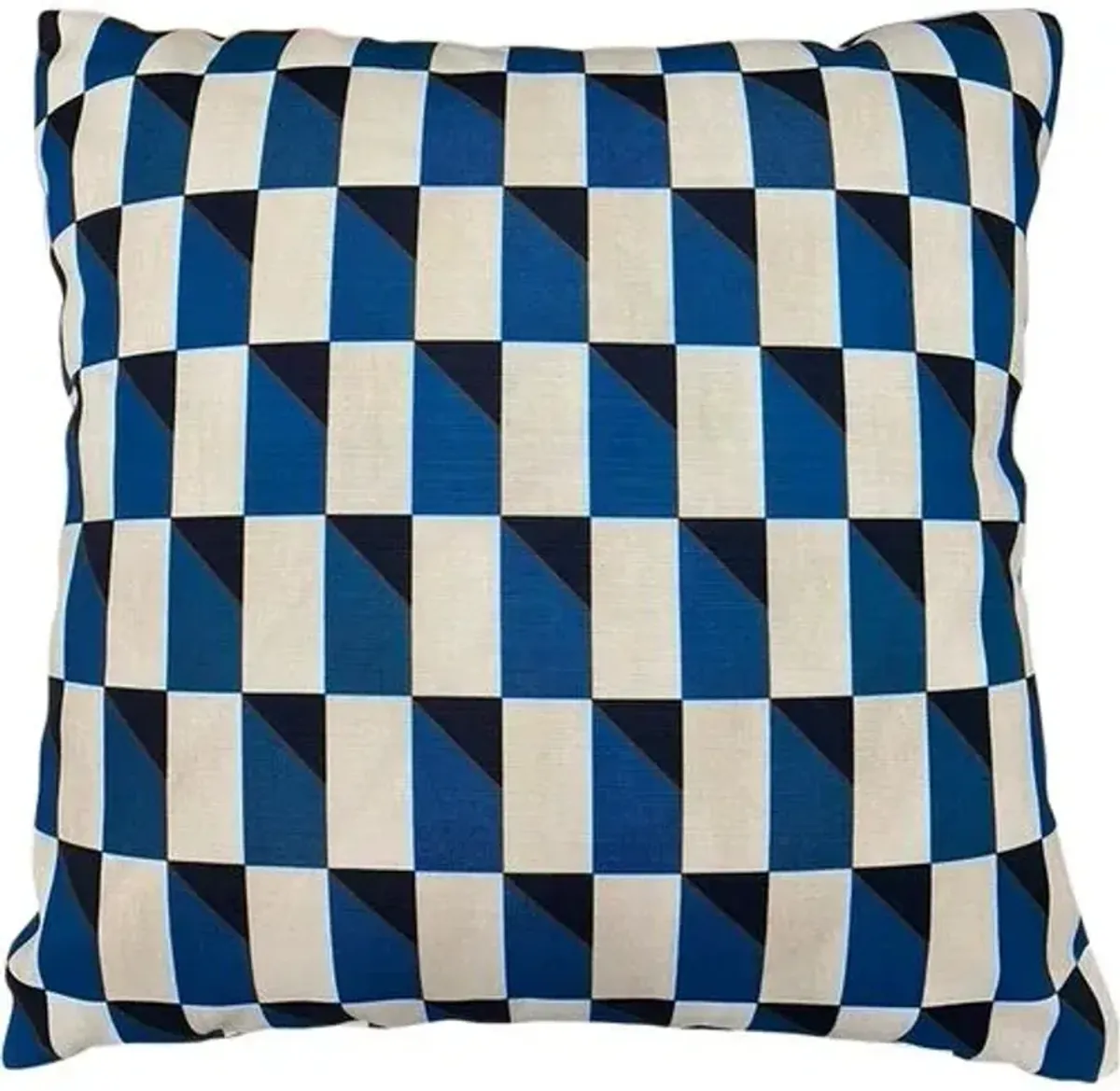 Cadet Outdoor 20x20 Pillow - Indigo/Ivory - Kim Salmela