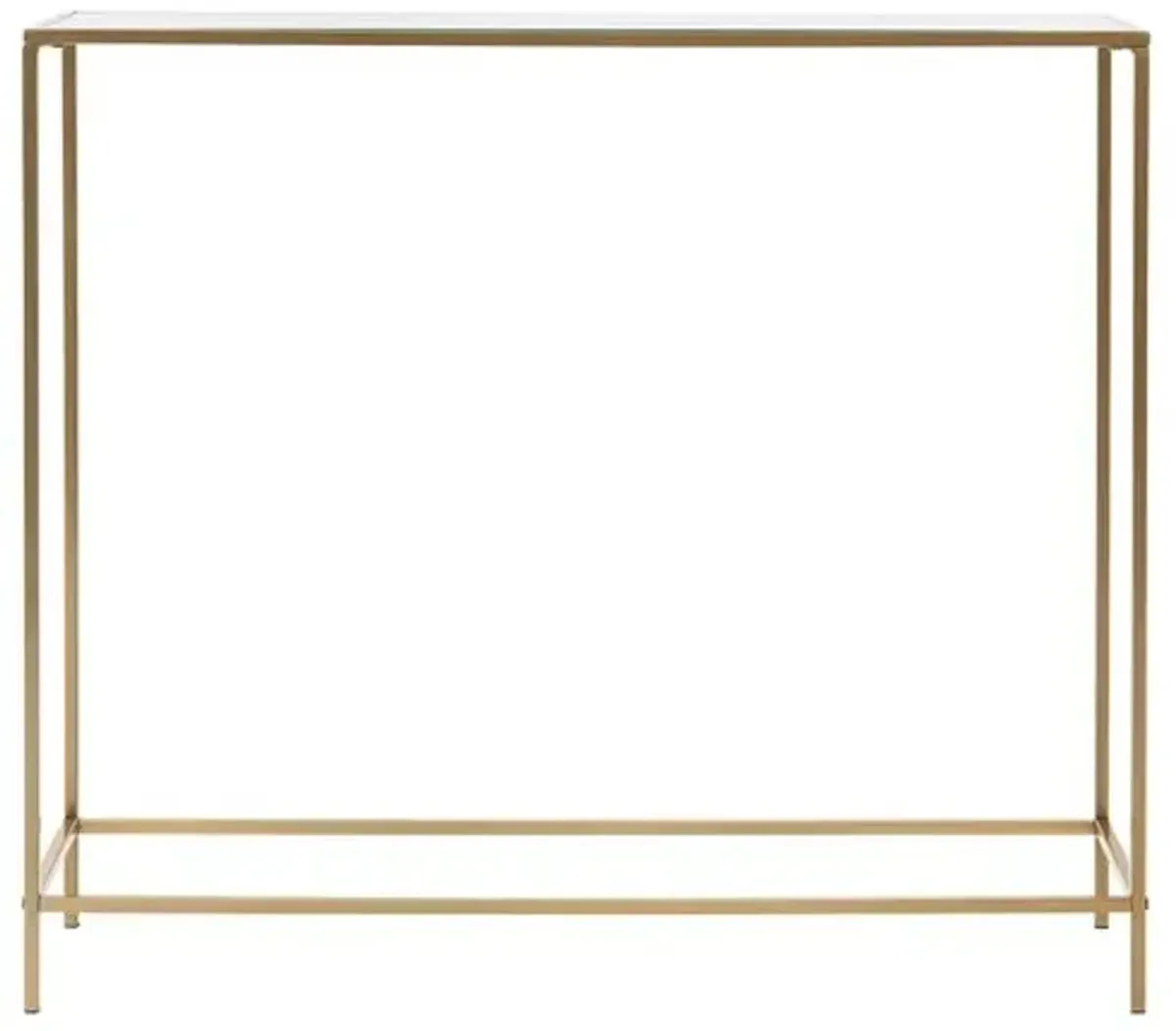 Aiden 36" Console Table - Brass - Gold